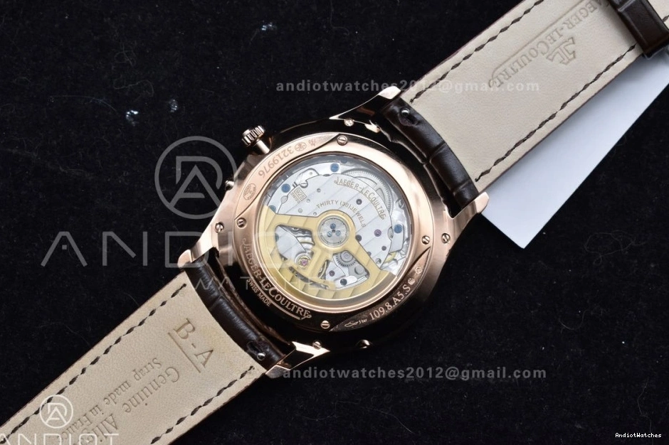 1:1 FreshLook Brown RG SA925 Super 908 Strap Thin Ultra on Edition APSF Clone Moon White Leather Best Dial Master 0131